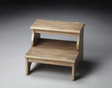 15" Natural Manufactured Wood Backless Bar Chair - Homeroots - Flyclothing LLC