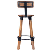 28" Brown And Natural Iron Bar Chair - Homeroots - Flyclothing LLC