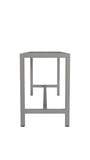 44" Silver Iron Bench - Homeroots