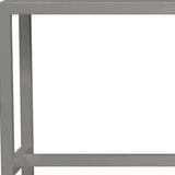 44" Silver Iron Bench - Homeroots - Flyclothing LLC