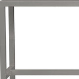 44" Silver Iron Bench - Homeroots