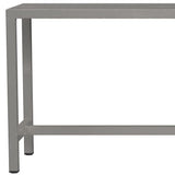 44" Silver Iron Bench - Homeroots