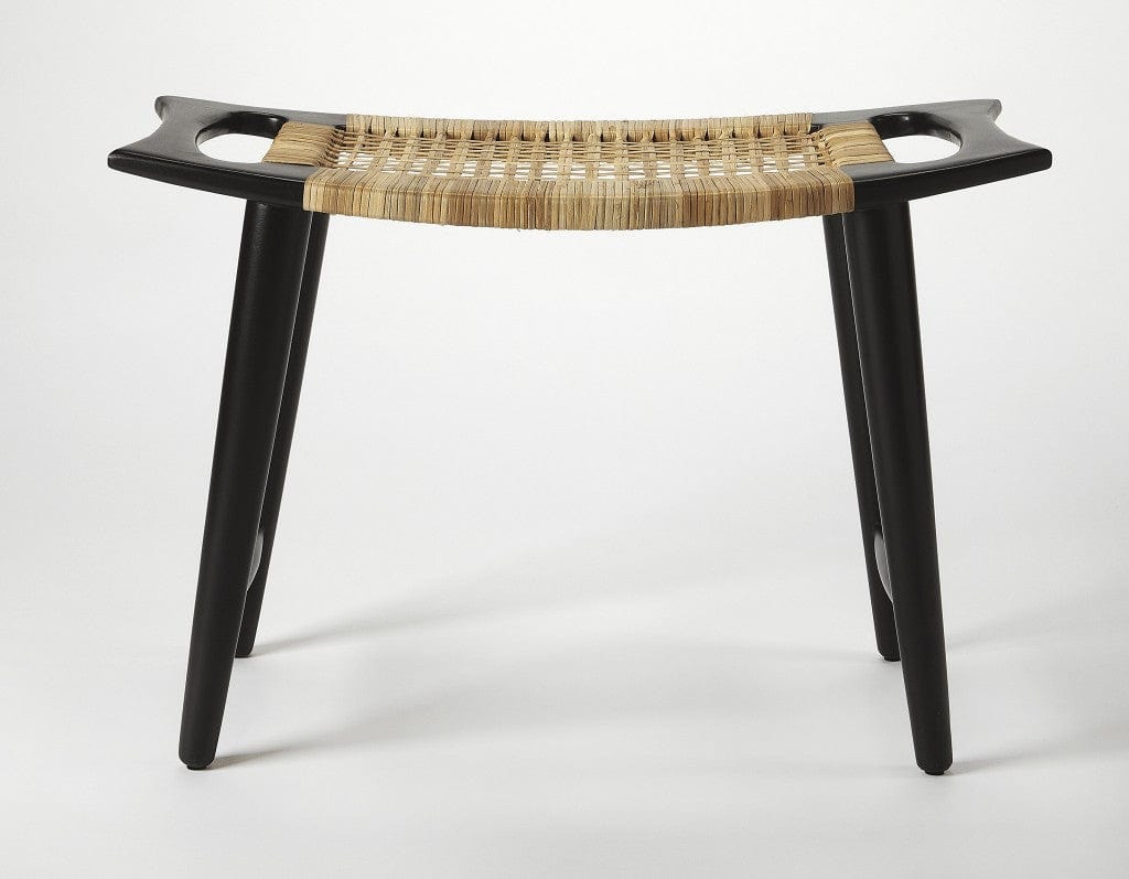 26" Black Ottoman - Homeroots - Flyclothing LLC