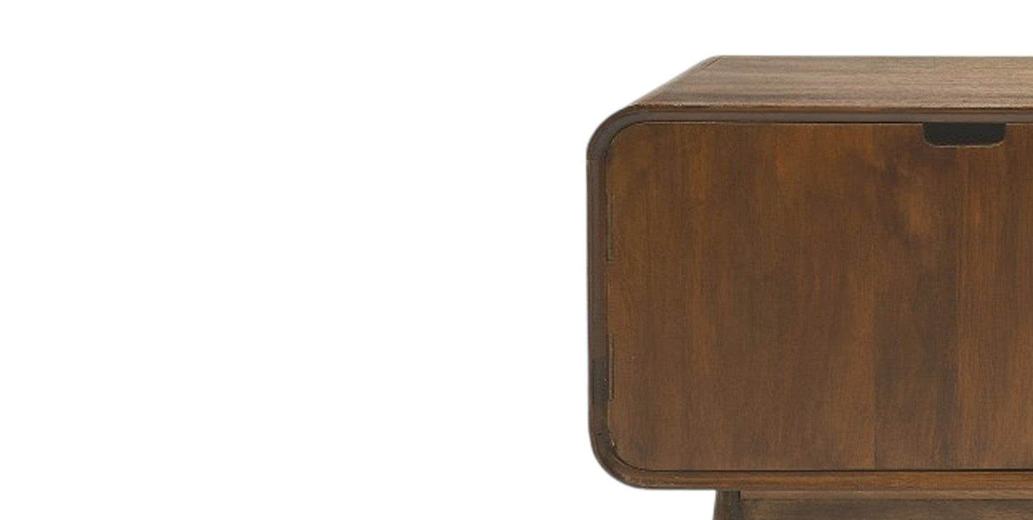50" Brown Mid Century Modern Wood TV Stand - Homeroots - Flyclothing LLC