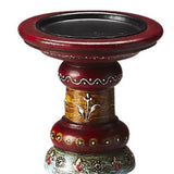 Hand Painted Candle Holder - Homeroots