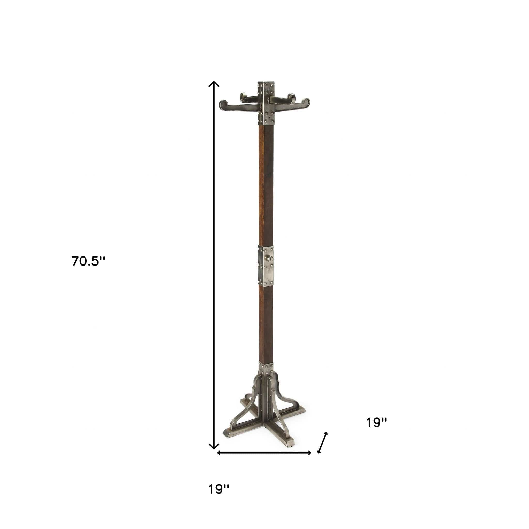 Industrial Chic Vintage Style Coat Rack - Homeroots