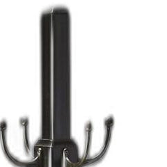 Black Solid Hardwood Coat Tree Rack - Homeroots