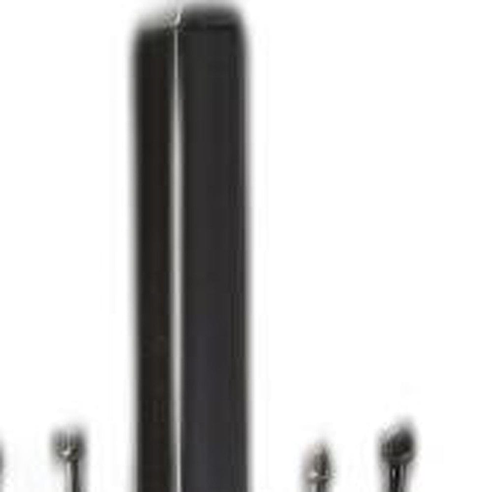 Black Solid Hardwood Coat Tree Rack - Homeroots