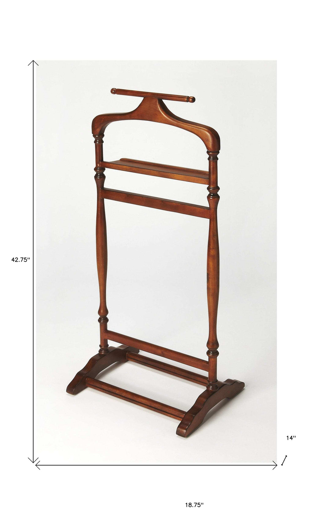 Judson Olive Ash Burl Valet Stand - Homeroots - Flyclothing LLC