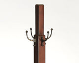 Webster Antique Cherry Coat Rack Tree - Homeroots
