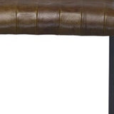 28" Black Upholstered And Iron Low Back Bar Height Bar Chair - Homeroots - Flyclothing LLC