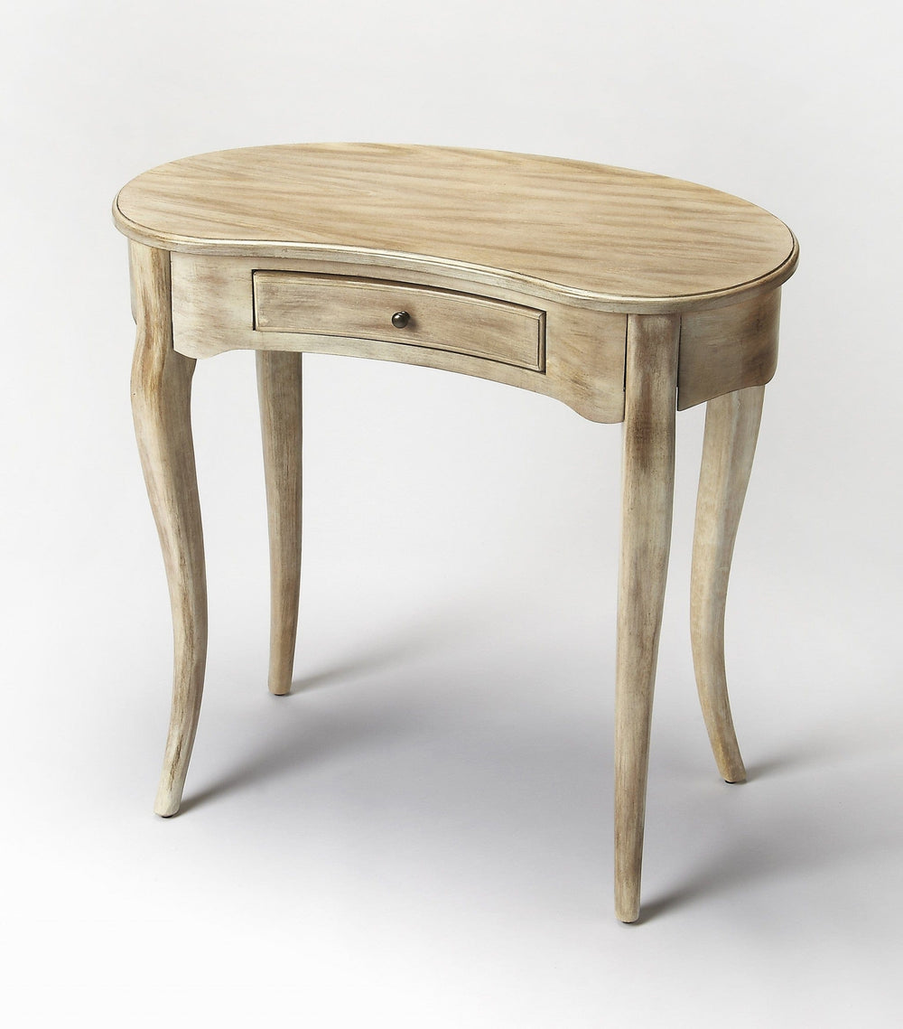 32" Brown Solid Manufactured Wood Kidney Writing Desk - Homeroots - Flyclothing LLC