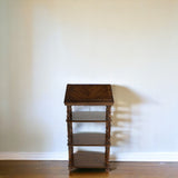 24" Brown Poplar Solid Manufactured Wood Secretary Desk - Homeroots