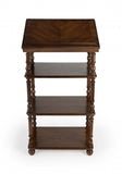 24" Brown Poplar Solid Manufactured Wood Secretary Desk