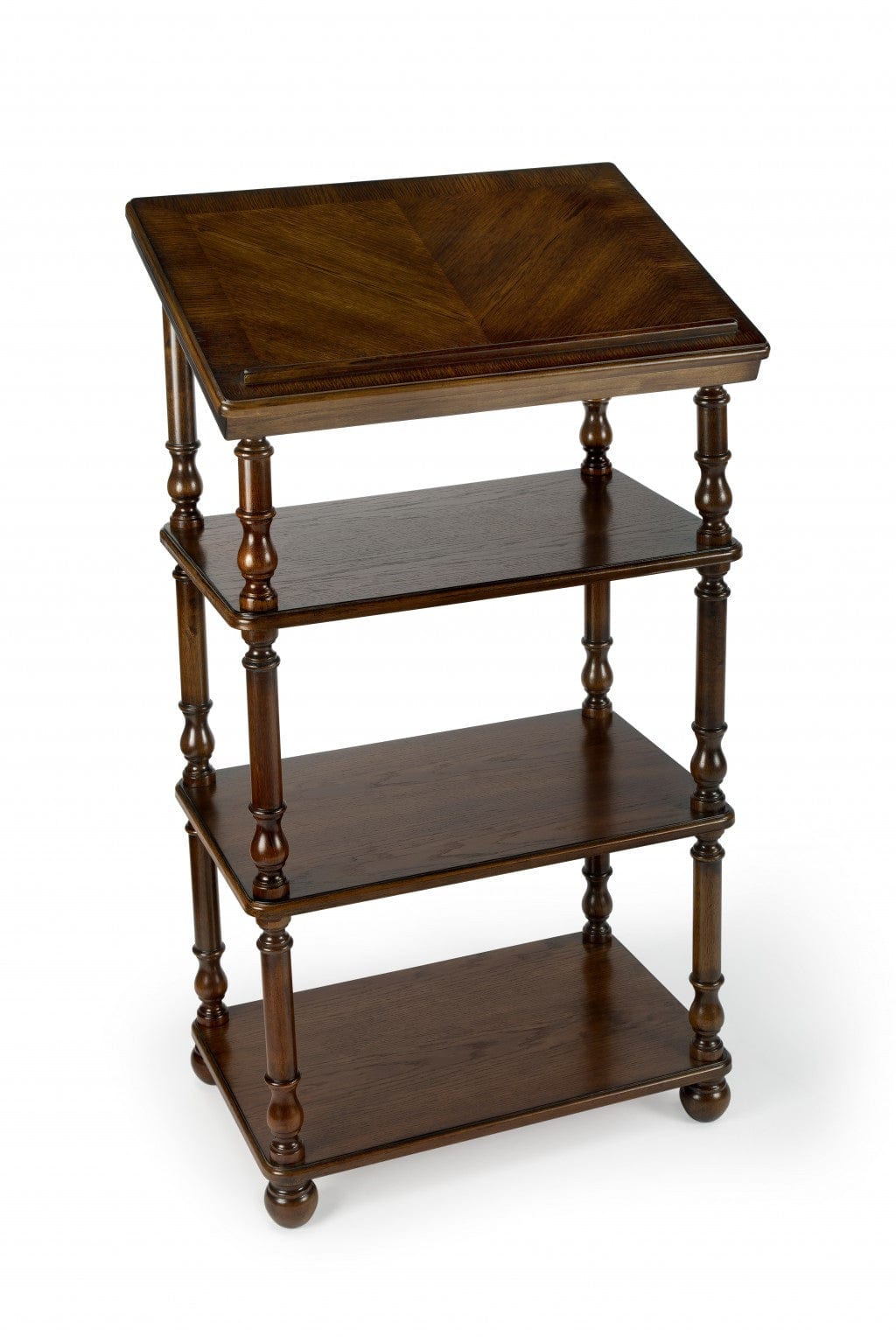 24" Brown Poplar Solid Manufactured Wood Secretary Desk
