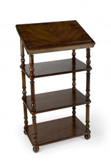 24" Brown Poplar Solid Manufactured Wood Secretary Desk