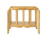 21" Natural Wood Magazine Basket - Homeroots