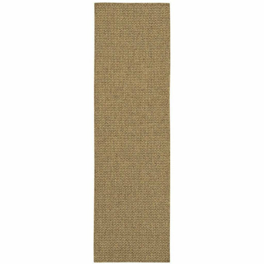 2' X 8' Tan Indoor Outdoor Area Rug - Homeroots - Flyclothing LLC