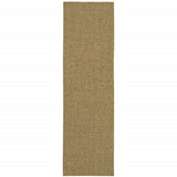 2' X 8' Tan Indoor Outdoor Area Rug