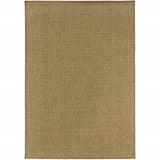 4' X 6' Tan Indoor Outdoor Area Rug - Homeroots