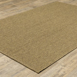 4' X 6' Tan Indoor Outdoor Area Rug - Homeroots