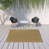 7' X 10' Tan Indoor Outdoor Area Rug - Homeroots