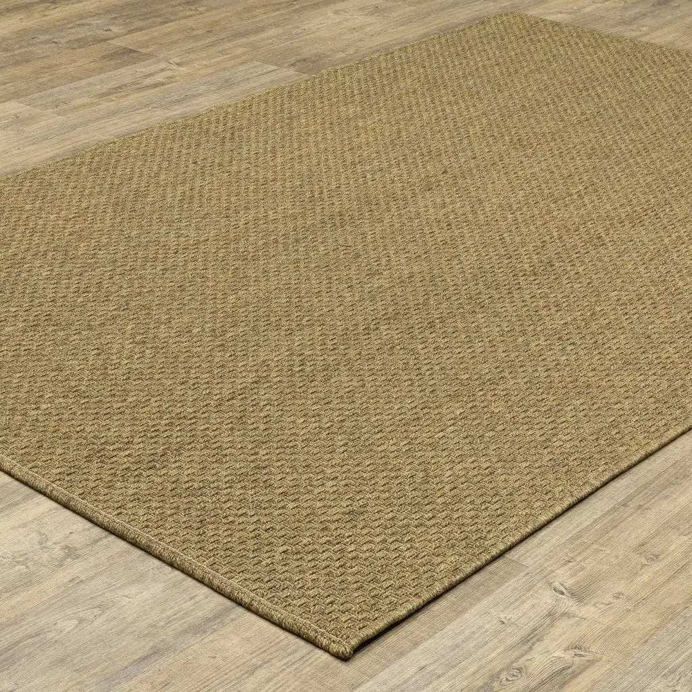 7' X 10' Tan Indoor Outdoor Area Rug - Homeroots - Flyclothing LLC