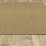 7' X 10' Tan Indoor Outdoor Area Rug - Homeroots - Flyclothing LLC