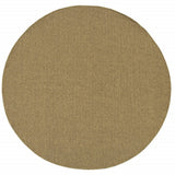 8' X 8' Tan Indoor Outdoor Area Rug - Homeroots