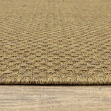 8' X 8' Tan Indoor Outdoor Area Rug - Homeroots
