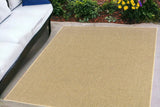 4' X 6' Beige Indoor Outdoor Area Rug - Homeroots