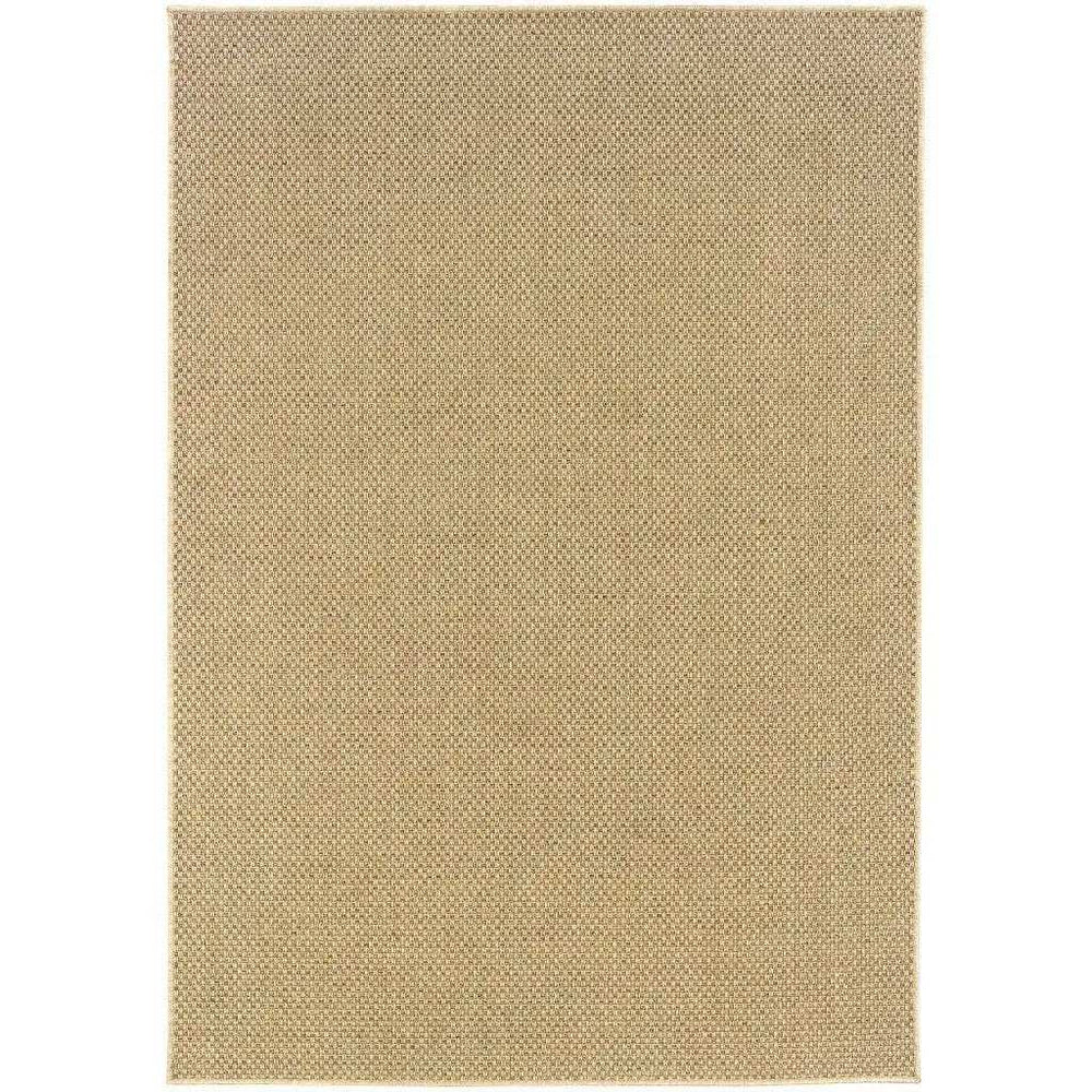 4' X 6' Beige Indoor Outdoor Area Rug - Homeroots - Flyclothing LLC