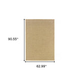 5' X 8' Beige Indoor Outdoor Area Rug - Homeroots - Flyclothing LLC