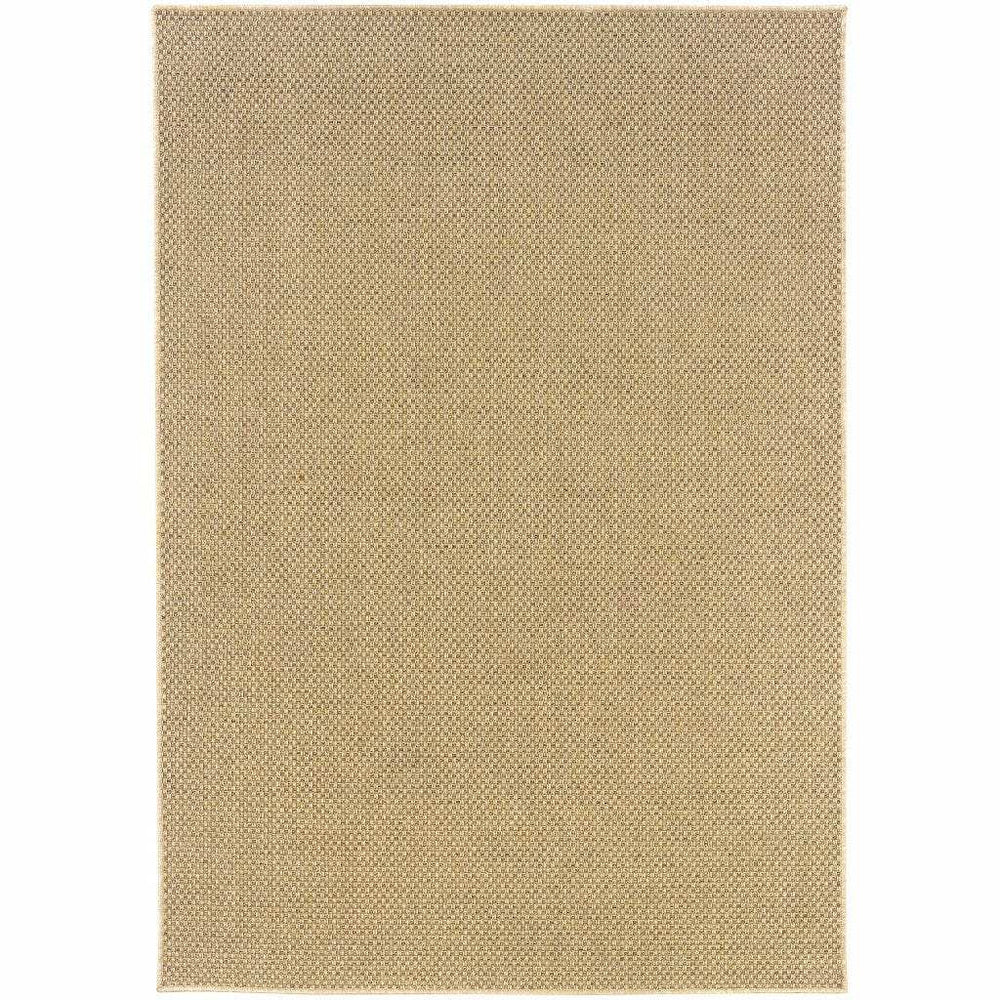 5' X 8' Beige Indoor Outdoor Area Rug - Homeroots - Flyclothing LLC