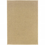 5' X 8' Beige Indoor Outdoor Area Rug - Homeroots