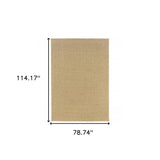 7' X 10' Beige Indoor Outdoor Area Rug - Homeroots