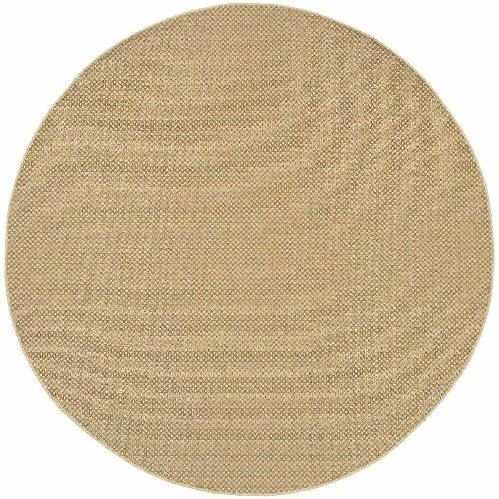 8' X 8' Beige Indoor Outdoor Area Rug - Homeroots - Flyclothing LLC