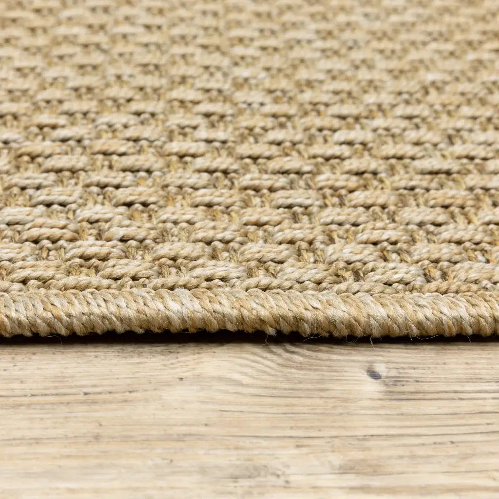 8' X 8' Beige Indoor Outdoor Area Rug - Homeroots - Flyclothing LLC