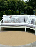 8' X 8' Beige Indoor Outdoor Area Rug - Homeroots