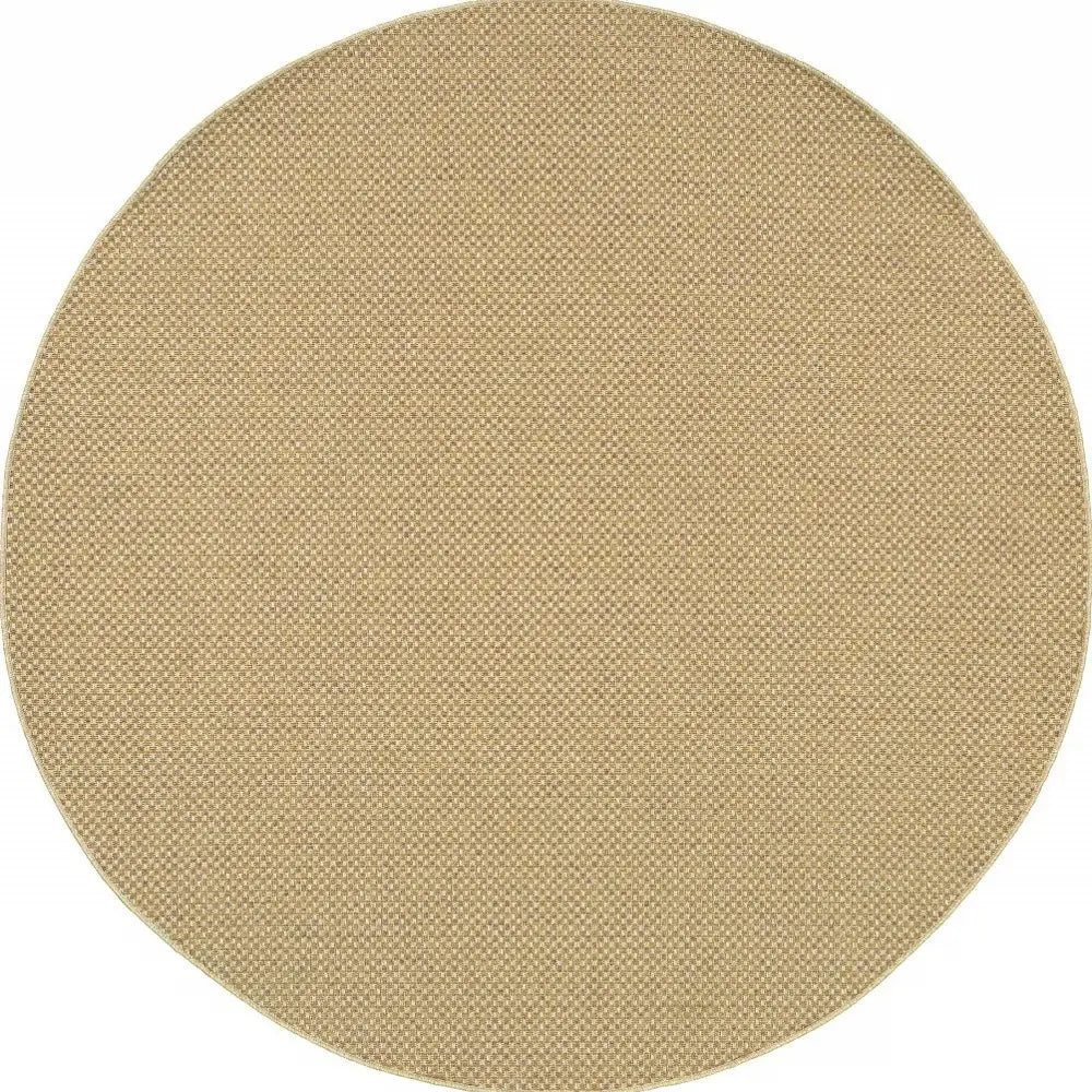 8' X 8' Beige Indoor Outdoor Area Rug - Homeroots - Flyclothing LLC
