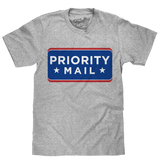 United States Postal Service USPS Priority Mail T-Shirt - Athletic Heather Gray