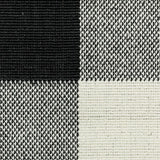 4' X 6' Black and Ivory Indoor Outdoor Area Rug - Homeroots - Flyclothing LLC