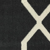 2' X 8' Black and Ivory Indoor Outdoor Area Rug - Homeroots - Flyclothing LLC