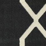 4' X 6' Black and Ivory Indoor Outdoor Area Rug - Homeroots - Flyclothing LLC