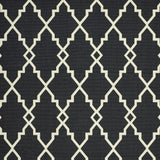 Black and Ivory Indoor Outdoor Area Rug - Homeroots - Flyclothing LLC