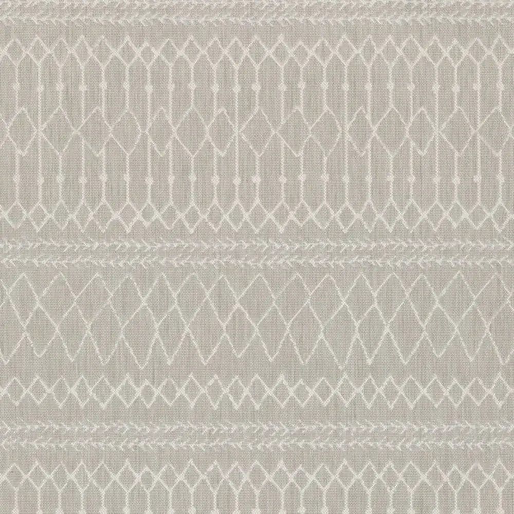 3' X 5' Gray and Ivory Indoor Outdoor Area Rug - Homeroots - Flyclothing LLC