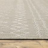 3' X 5' Gray and Ivory Indoor Outdoor Area Rug - Homeroots - Flyclothing LLC