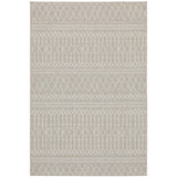 5' X 7' Gray and Ivory Indoor Outdoor Area Rug - Homeroots
