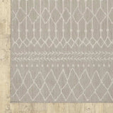 5' X 7' Gray and Ivory Indoor Outdoor Area Rug - Homeroots - Flyclothing LLC