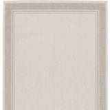 3' X 5' Gray and Ivory Indoor Outdoor Area Rug - Homeroots